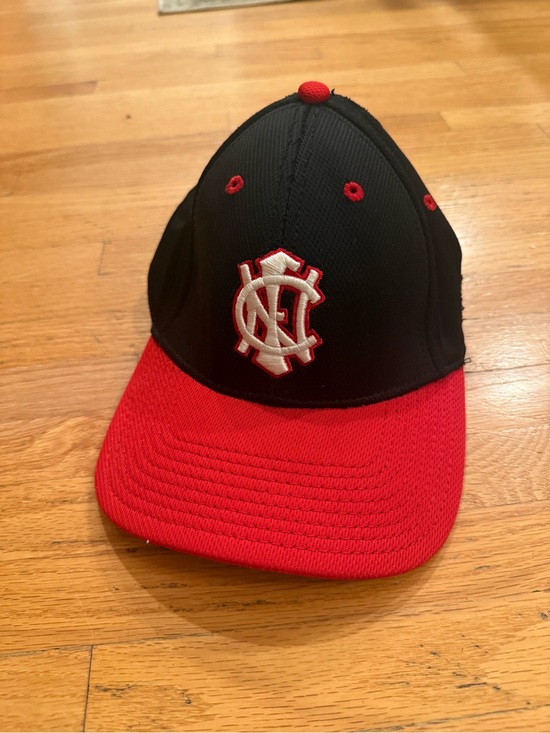 The Game Other - The Game Pro Red and Black Mesh-Panel Baseball Cap with White Embroidered Crest